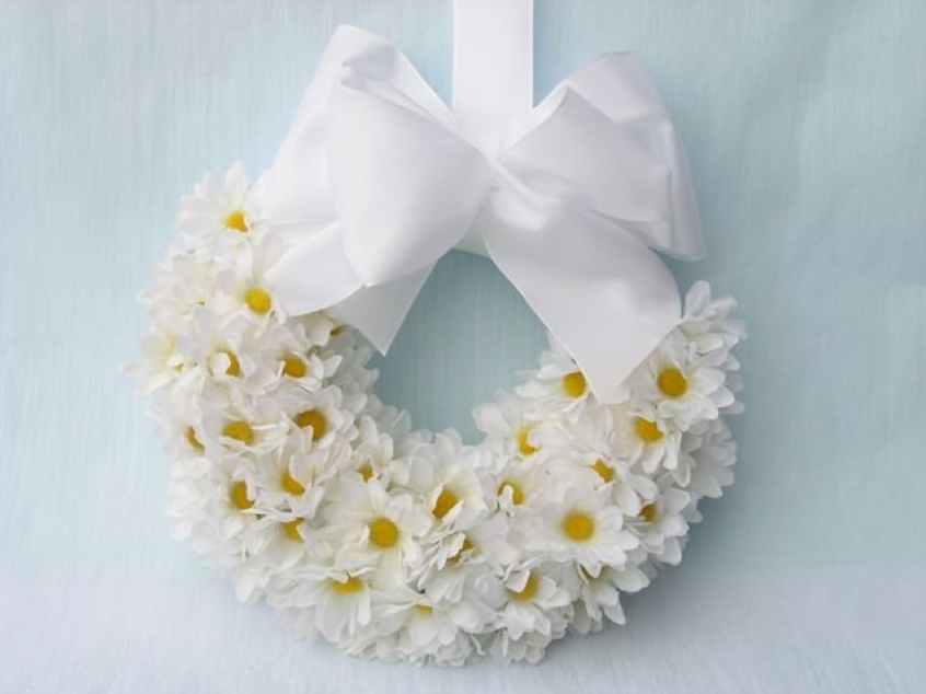corona di margherite per matrimonio