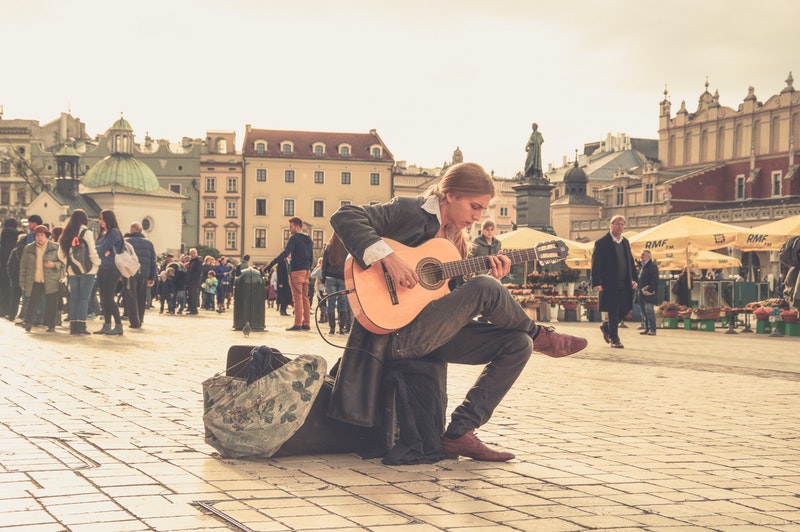 musicista di strada