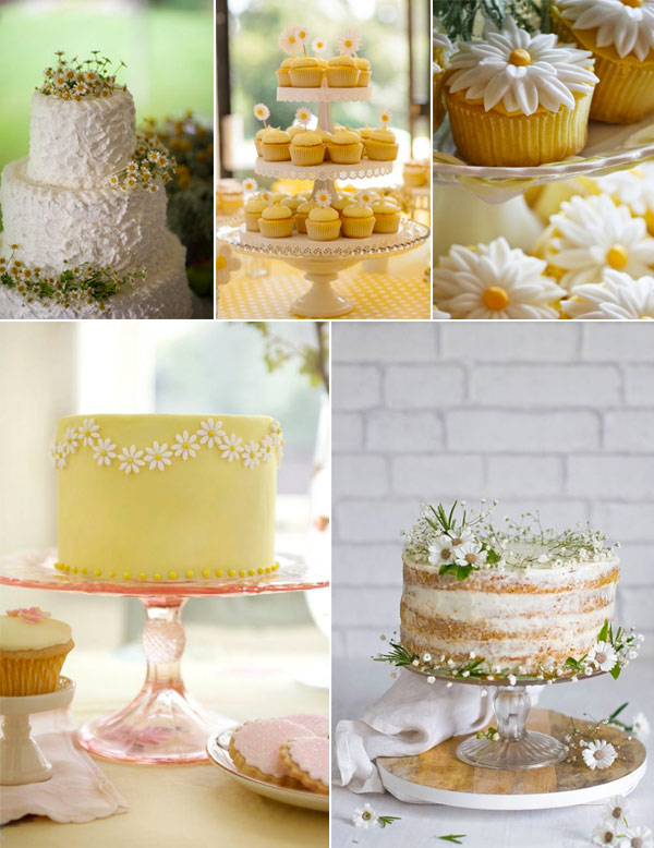 torte nuziali per matrimonio con margherite