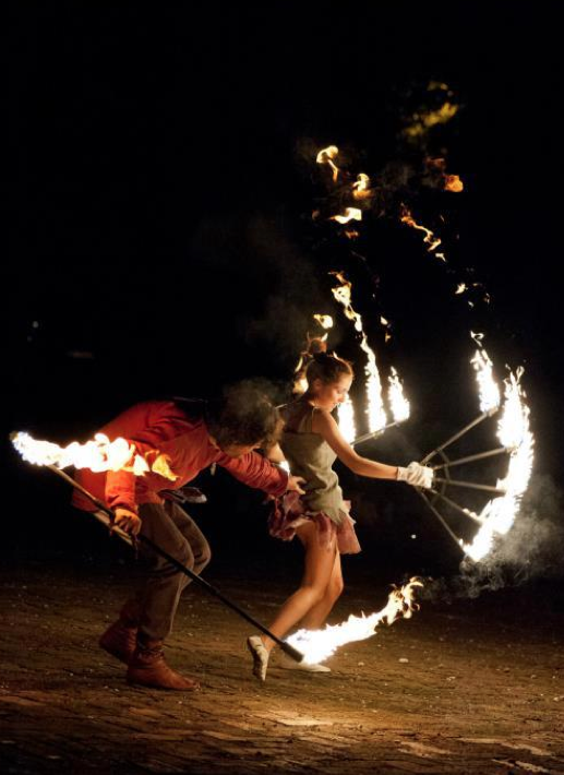 giochi di fuoco per un matrimonio a tema Disney
