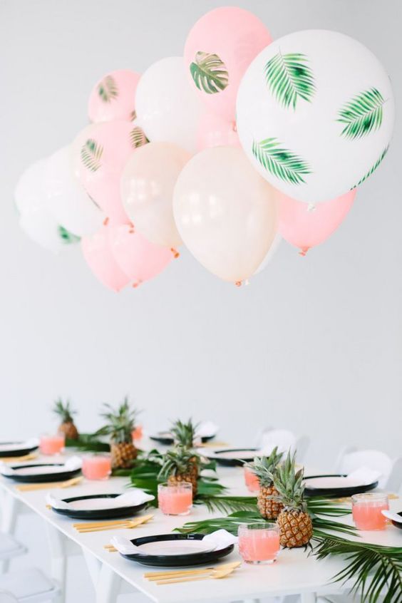 fiori matrimonio alternative: palloncini, frutta e foglie fiori matrimonio alternative: palloncini, frutta e foglie
