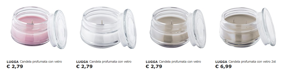 candele Ikea per il matrimonio