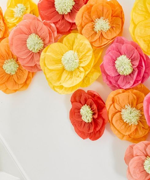 allestimento matrimonio fiori di carta