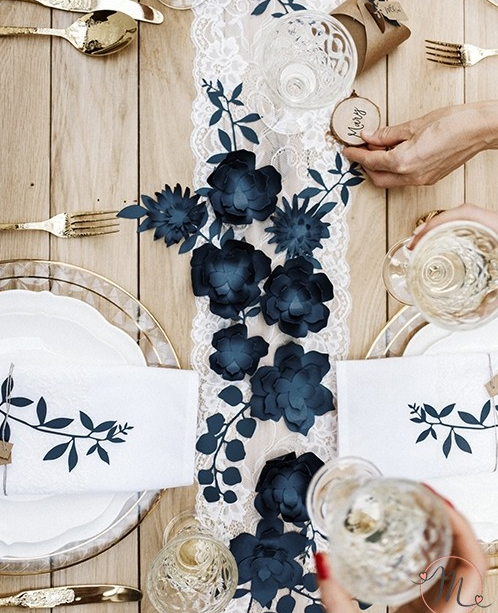 centrotavola matrimonio fiori di carta
