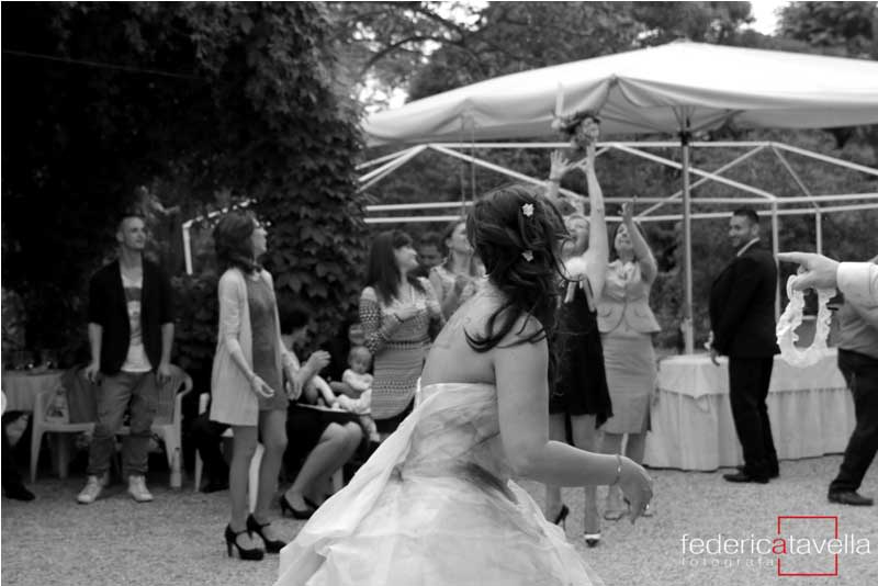 lancio del bouquet