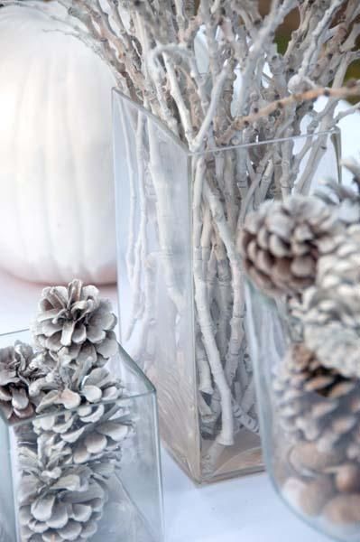 centrotavola low cost matrimonio in inverno