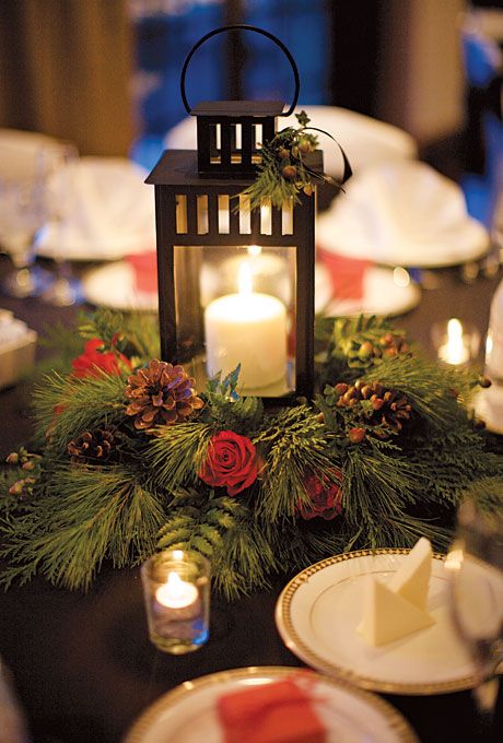 centrotavola per matrimonio in inverno