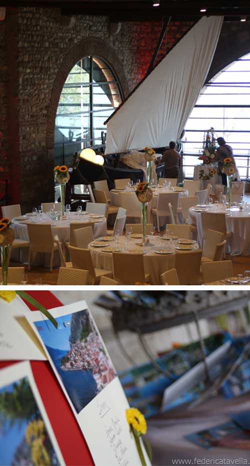 decorazioni ricevimento di matrimonio in Dogana Veneta, Lazise