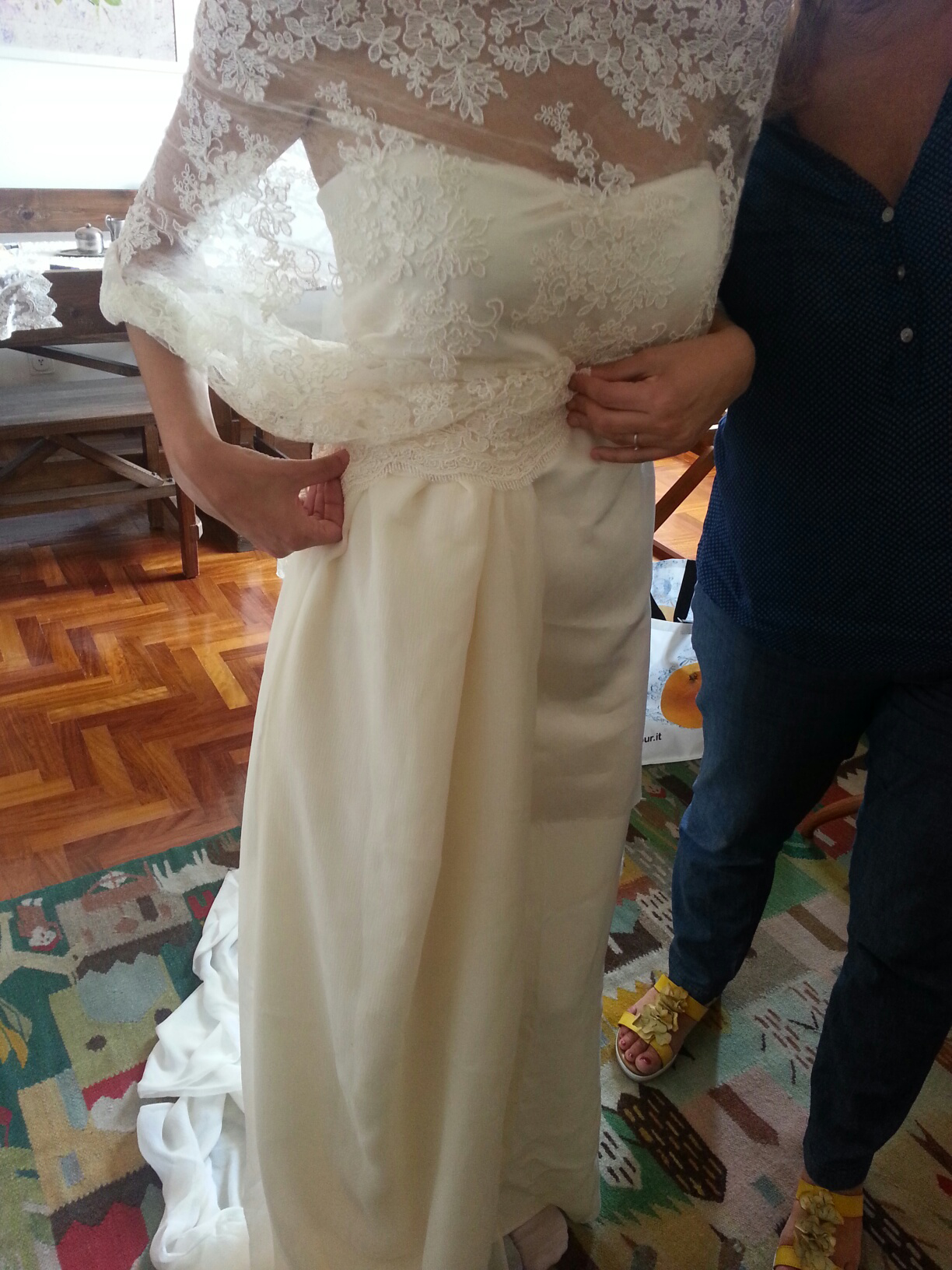 tessuti abiti da sposa premaman matrimonio tema musica