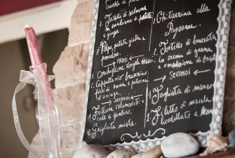 Tutorial lavagna menù matrimonio