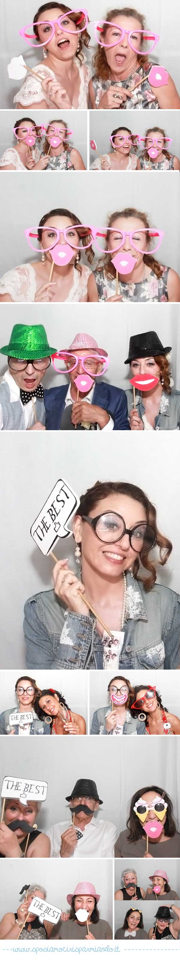 strip cabina photo booth matrimonio 