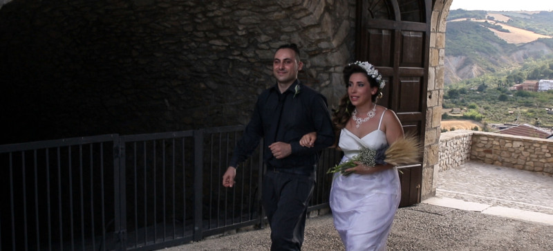 matrimonio green: arrivo sposa