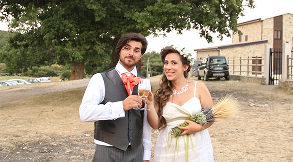 matrimonio nel bosco: brindisi
