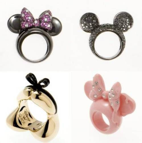 fedi nuziali particolari in oro bianco tema Disney