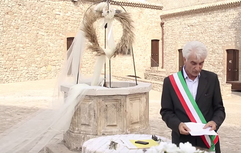 matrimonio al green rito civile