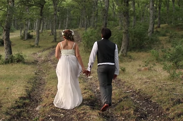 matrimonio nel bosco