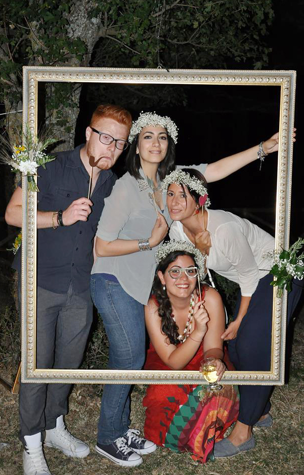 photo booth matrimonio nel bosco