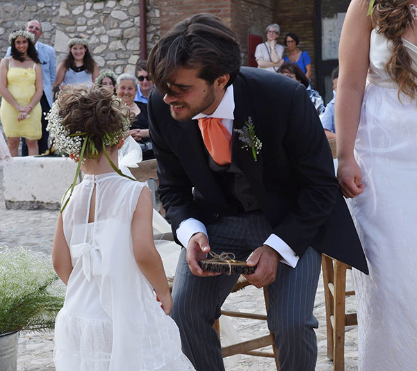 matrimonio green: consegna delle fedi