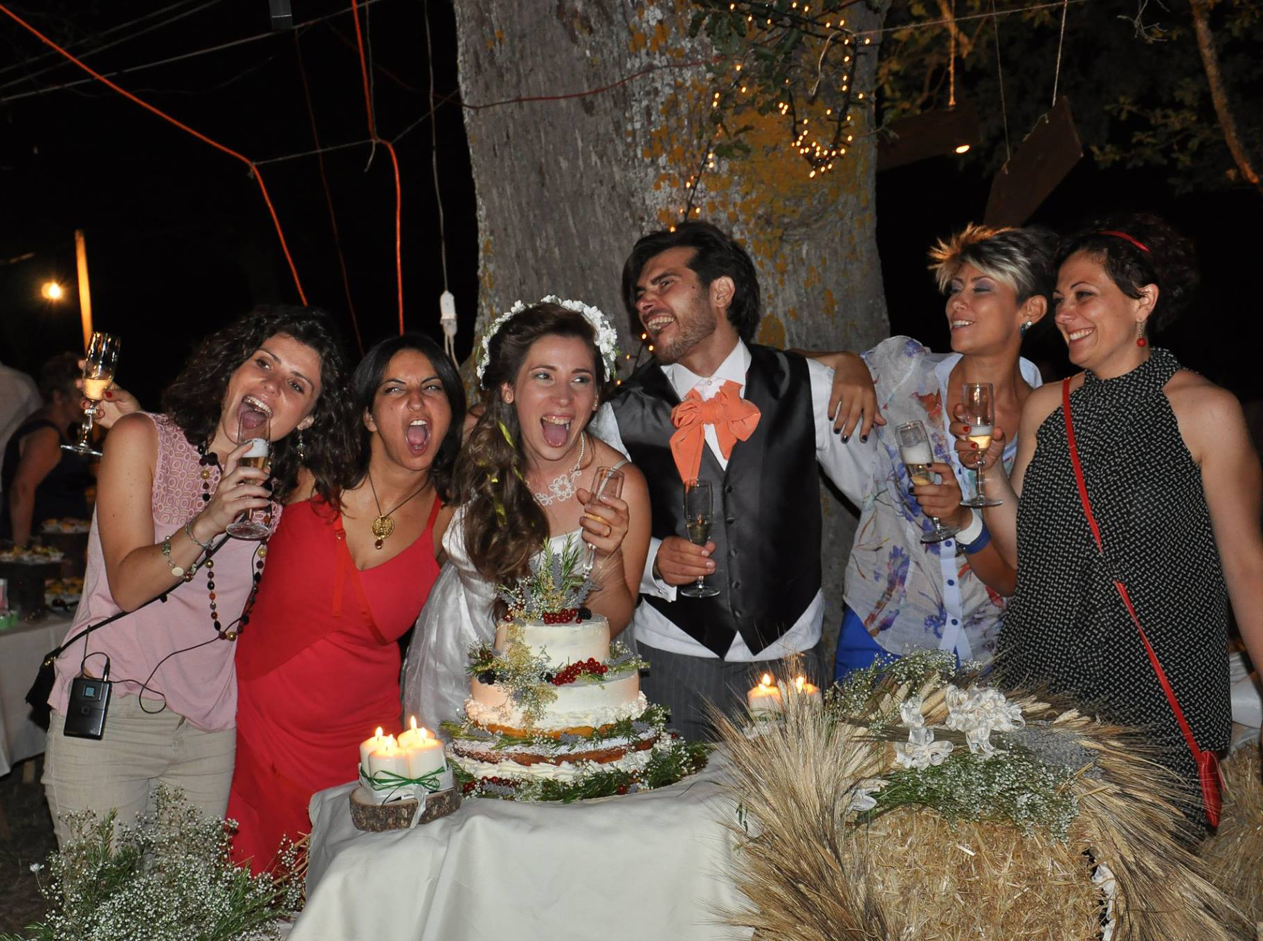 matrimonio ecologico: taglio della torta