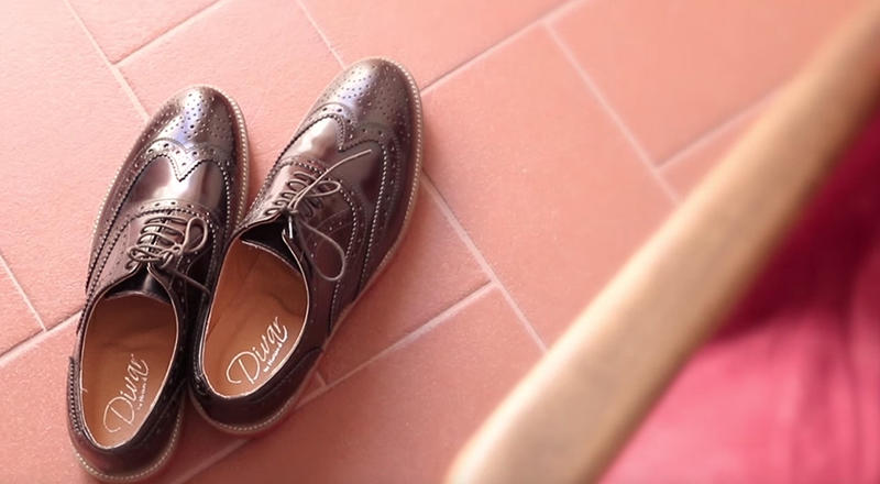 scarpe sposo per matrimonio nel bosco