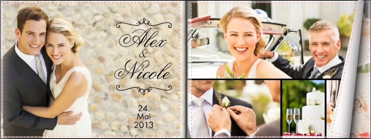 fotolibri online matrimonio: snapfishit panoramico 38x29cm, 26 pagine e copertina rigida