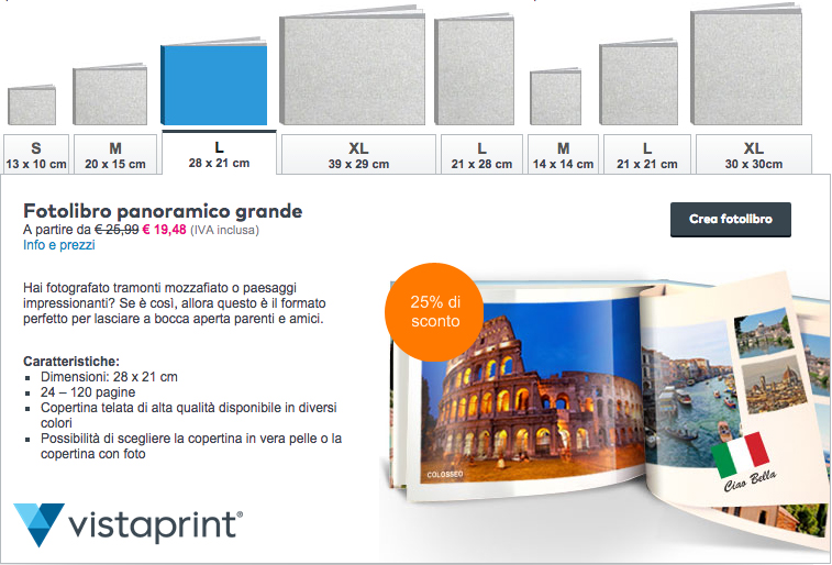 fotolibro online matrimonio vistaprint