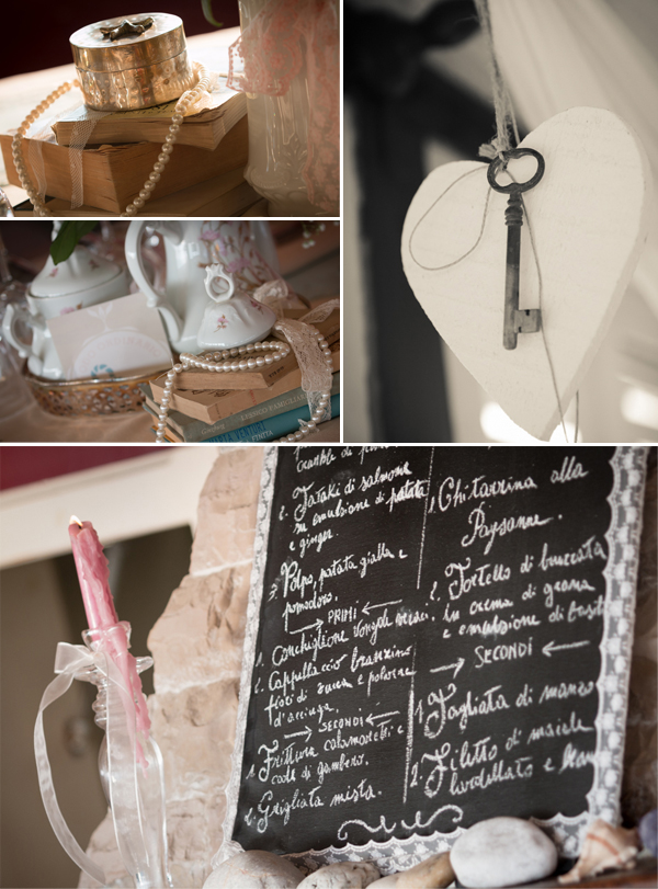 servizio fotografico matrimonio: foto dell'allestimento