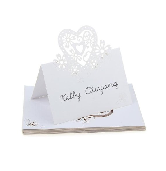 idee segnaposto matrimonio fai da te con decoro romantico