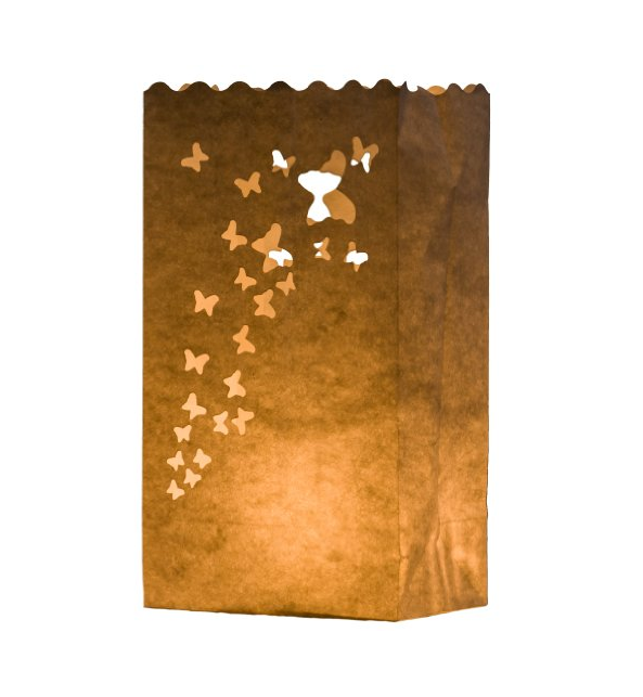candele in carta kraft