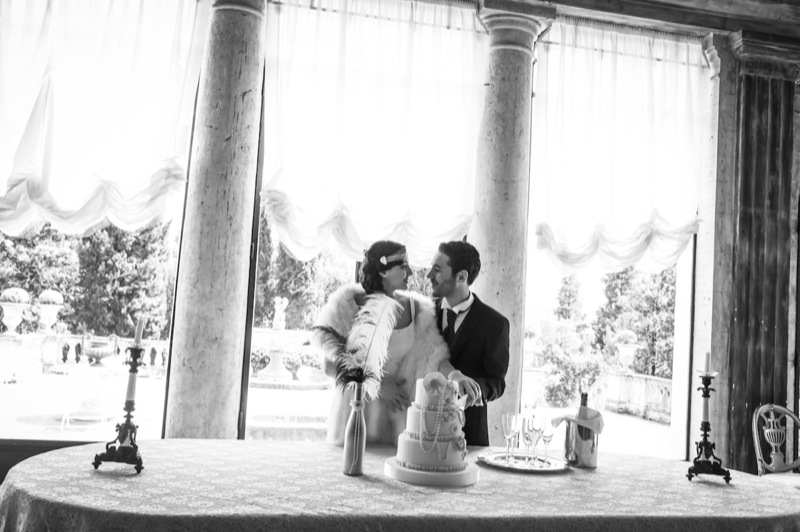 torta nuziale matrimonio a tema Il Grande Gatsby