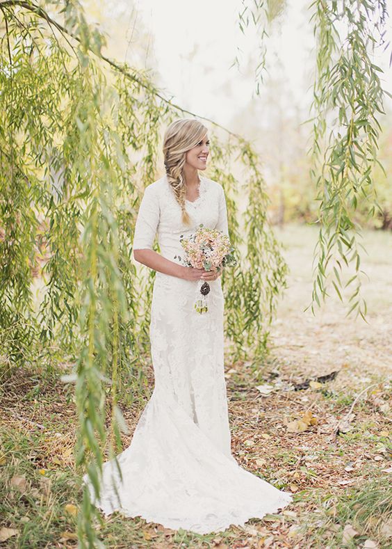 abito da sposa matrimonio in autunno