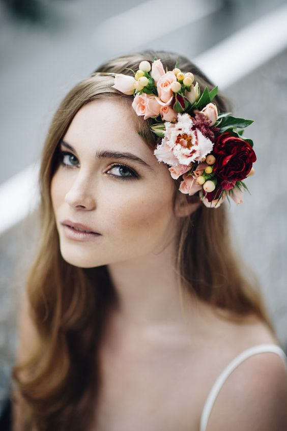 acconciatura sposa matrimonio in autunno