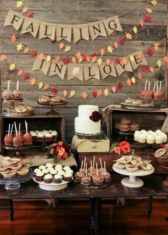 table wedding cakes matrimonio in autunno