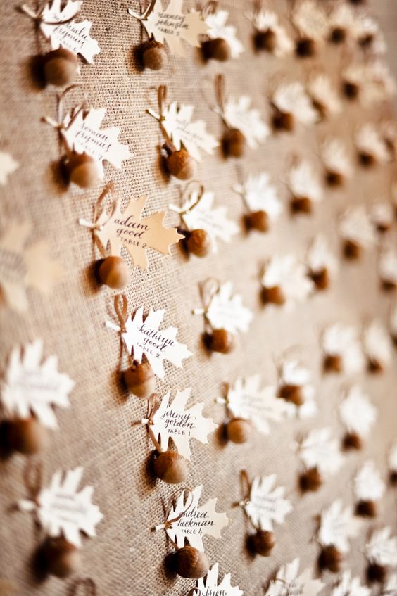 escord cards matrimonio in autunno