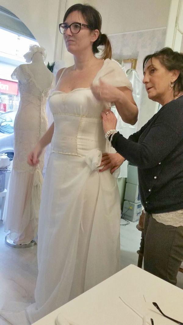 abito da sposa sartoriale