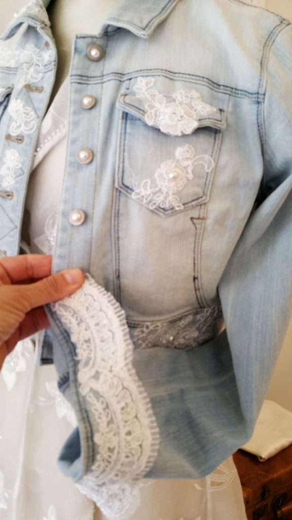 giacchetto jeans sposa