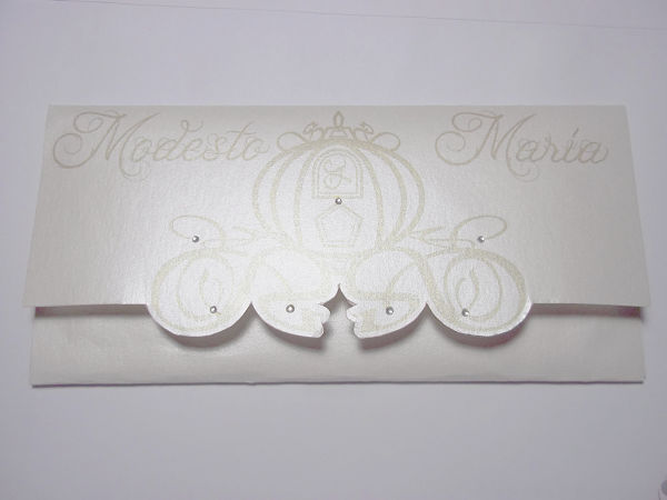 partecipazioni di matrimonio con la carrozza di cenerentola