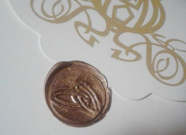 ceralacca oro busta partecipazioni di matrimonio con la carrozza di cenerentola