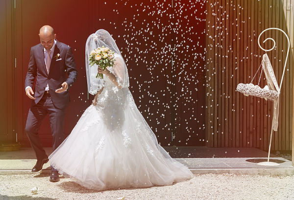 riso matrimonio a tema libri e chiavi