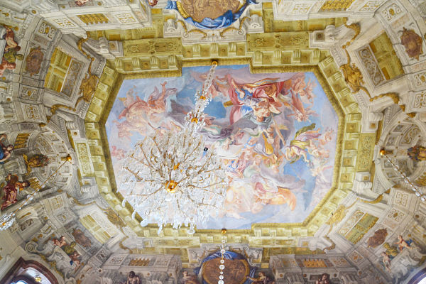 affresco interno Belvedere superiore a Vienna