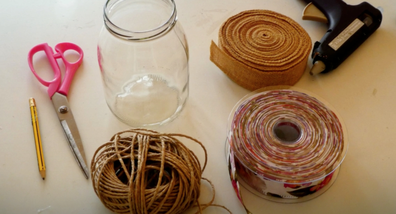 materiale per decorare vasetti