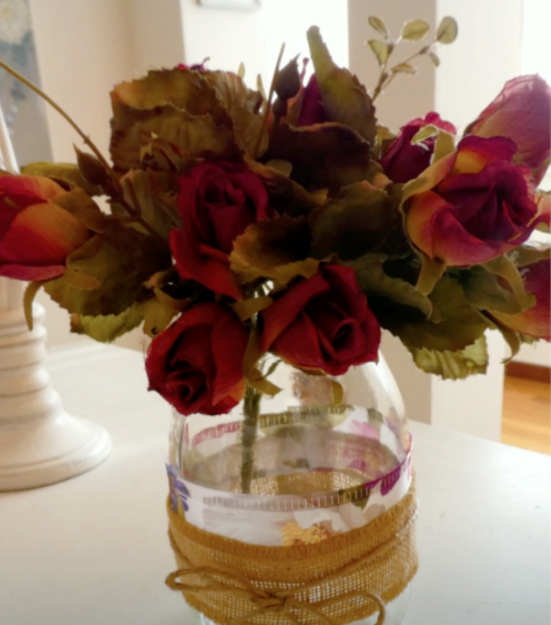 tutorial per decorare vasetti matrimonio rustico