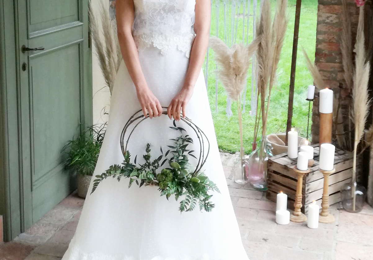 hoop bouquet