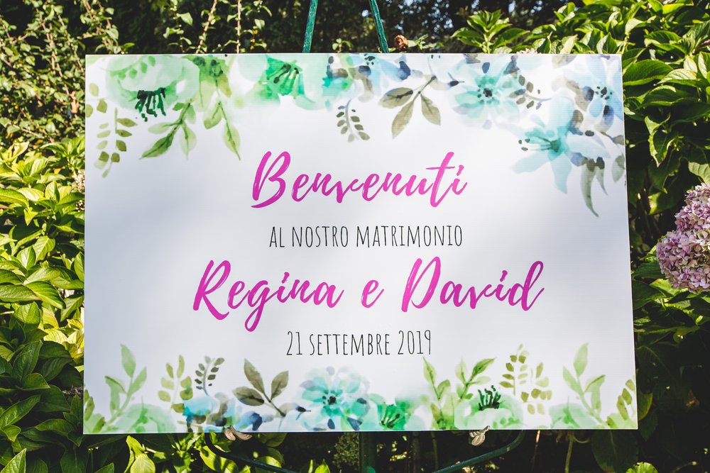 matrimonio bohemien fucsia e blu